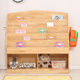 Nordic Ikea Kinderbuchhandel Bilderbuchregal bodengesteuertes wirtschaftliches massives Holz Bücherregal Kindergarten Babybuchregal Spielzeug 826s%23 Block Lack: Länge 80 Breite 30 Höhe 85 cm