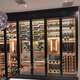 Double small stainless steel constant temperature wine cabinet, custom room temperature red wine and white wine cabinet, constant humidity cigar cabinet, wine cabinet and wine rack, custom design