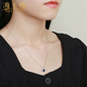 Haikai Necklace Women's Sapphire Necklace Luxury Jewelry Chinese Valentine's Day Birthday Gift for Wife and Girlfriend Classic Sapphire Necklace (0.73 carats/flawless selection)