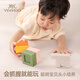 YEEHOO baby soft glue building blocks 0-1 year old stacked early education desktop baby toys that can be bitten by children's birthday gifts