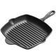 POIUY steak household pot cast iron frying pan special coating plate barbecue non-stick steak pot non-stripe pan induction cooker 28cm steak pot++steak hammer