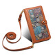 Jinhao es adecuado para iPhone16 PRO MAX HAND PANPANY Apple 15 Crossbody Willet 14 Caja de teléfono móvil con cremallera 13 Flip Hebilla magnética 12 Tarjeta Cubierta completa Case de protección anti-caza Flip Tarjeta de cremallera marrón (brazalete + correa para el hombro) Apple 15 MAX MAX