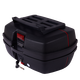Garderi Motorcycle Trunk Trunk Schnellverkaufspedal Elektrische Batteriefahrzeug-Werkzeugkasten Universal Extra-Large Storage Back Box 698 Black 45L mit Gepäckablage
