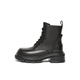 Senda Martin Boots Women's New Year Winter Shopping Mall same motorcycle style casual short leather boots XED01DD4 Black 36
