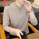Pierre Cardin 2026 latest men's sweatshirt high-end spring and autumn casual long-sleeved t-shirt bottoming shirt for men 3373 Khaki M 100-125Jin Jin is equal to 0.5 kg