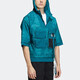 Adidas Siscutirshirt para hombres 2024 2024 Spring y otoño Autum a prueba de viento Sportswear Breatable Casual Chaqueta media Pulter de cremallera HE9 HE9928 Duck Green M
