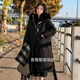 韦戒反季羽绒服女长款清仓2024新款羽绒棉服中冬季时尚韩版加厚过膝洋 米白色 (9922#毛领颜色联系客服) S  建议85-105斤