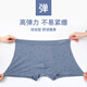 Langsha men's underwear men's cotton cotton large size boxer fat man 200Jin Jin is equal to 0.5 kg plus fat and enlarged loose boxer briefs 5XL
