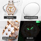 Olevs Swiss Certified Brand Watches für Frauen mechanische Uhren Vollautomatisch leuchtend wasserdichte Frauen Uhren Fashion-Uhren für Frauen OLEVS-6622 CERAMIOMIOKE WHITE Butterfly