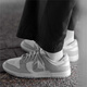 
Nike (NIKE) men's shoes 2025 new summer DUNK LOW sports shoes retro board shoes rubber sole low top light casual shoes white mist gray DD1391-103 42.5