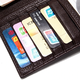 Sieben Wolf Wallet Herren Lange Business Gift Box Top Layer Cowide Großkapazität Brieftasche Geburtstag Vatertag Geschenk Praktisches Geschenk für Papa Black [Lightning Ankunft]