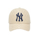 Mlb letra bordado logo algodón de béisbol béisbol pareja estilo beige b (única talla) caja de regalo
