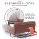 Ou Runzhe folding bed widened 75cm thickened sponge Multi-stage backrest adjustment triple folding single nap bed Coffee color
