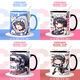 Jue District Zero Ailian Hai Girl Peripheral Zweidimensionales Trinkbecher Keramik 1 Porzellan Becher Geburtstagsgeschenk Ornament Weiße Mk1105 Exquisite Keramik-Tasse + Löffel + Tasse Deckel