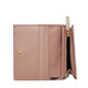 Gucci (GUCCI) classic women's beige/ebony presbyopia canvas gray pink leather card bag 65861017WAG5788 beige/ebony