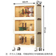 Zhuobo rack floor-standing storage rack storage cabinet wheeled storage cabinet dust-proof wardrobe shoe cabinet BH11 three layers 47cm