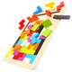 
Jigsaw puzzle children use hands-on brain intelligence early education tangram teaching aids elementary school students use intelligence digital toys Tetris logarithmic board building blocks Colorful Tetris