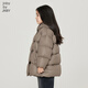 
jnby by JNBY Jiangnan cloth children's clothing autumn and winter down jacket thickened warm soft hooded boys and girls children 1NAC12610 216 wax pink camel color 130 cm