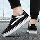 Changxiang Huili Herrenschuhe Frühling und Sommer 2025 Neue leichte, atmungsaktive Leinwandschuhe Hong Kong Style Trendy-vielseitige Schuhe Herrensportschuhe YJ-646 Black 40