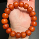 Xunran European return antique orange peel old wax bracelet Russian material chicken oil red full wax pure thick pine fragrance rich simple atmosphere