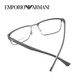 阿玛尼（Emporio Armani）镜框近视眼镜 简约大气金属商务镜架EA1105 黑色3014 镜框