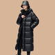Markyinxiang Black Gold Long Men and Women Même veste super épaisse 2025 Hiver nord-est de la veste coréenne Veste à capuche lâche DH9276 Black L 120-140Jin [Jin est égal à 0,5 kg]
