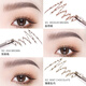 FLORTTE Machete Fine Eyebrow Pencil Waterproof, Sweatproof, Long-lasting, Non-Fading Wild Eyebrow Gift for Girls M2# Gray Brown