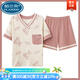 Palando 2025 summer innocent cotton pajamas for women thin shorts shorts for students ins style new style for outdoor wear home clothing set Short-sleeved shorts - G6636# M [70-90Jin [Jin equals 0.5 kg]]