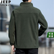 Jeep (Jeep) Strickjacke Pullover Herren Herbst und Winterjacke Neuer Fleece und Samt verdickte Sportpullover Stand Collar Herren Fleece Jacke regulärer Stil Dunkelblau 9902 L (120-140jin [Jin gleich 0,5 kg]))