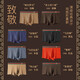 CARSEMKEITN [GD joint brand] Men's underwear Pure cotton Hyaluronic acid antibacterial crotch boxer pants mid-waist large size boxer shorts men G1105 (deep coffee + dark brown + gray blue) gift box 3 pieces XL (115-135Jin [Jin equals 0.5 kg])