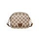 Mk Small Bag Damen 2025 Neue Mode gedruckte Frauen Crossbody Bag Leichte Luxus Textur kleiner runde Tasche vielseitige Schulter -Frauen -Tasche Khaki 18 cm lang, 9 cm dick, 15 cm hoch
