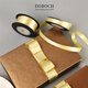 DOROCH ribbon ribbon 4.5 meters gift wrapping paper tie cake Christmas Thanksgiving braided champagne gold