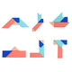 
Jigsaw puzzle children use hands-on brain intelligence early education tangram teaching aids elementary school students use intelligence digital toys Tetris logarithmic board building blocks Macaron intellectual puzzle three-in-one