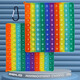 Vitalität Kinder interessante Zahl Crab Kinder Lernspielzeugdrucktastatur Alphanumeric 12x12 Multiplikationsformeln zur Zerstörung der Rattenpionierregenbogen 1-100 Zahlen (Single Rainbow 20cm)