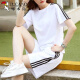 Woodpecker 200jin [Jin ist gleich 0,5 kg] Fat MM Fashion Sports-Anzug für Frauen 2025 NEW LOSS LOSSE SRIZE SHORTS SHOFT SET 695 GREEN [TOP + Pants] 3xL-Code-Vorschläge {160-180Jin [Jin gleich 0,5 kg]}}