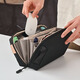 
SANWA digital storage bag large capacity portable handheld bag data cable power bank mouse black small 18514065mm