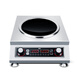 Luopai kommerzieller konkavinduktionskocher 4200 Watt Hochleistungs 3500W Elektrisch Wok Küchenbatterie Herd Hot Fried Restaurant 4200W Konkave Induktionskocher + Schwarzer Eisen Wok + Suppentopf 4200W