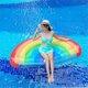 Miruo Grand flotteur de nuages ​​gonflables épais sur le lit d'eau arc-en-ciel chaise salon de natation