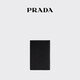 PRADA/普拉达【礼物】男士三角形徽标饰Saffiano牛皮革卡片夹 黑色