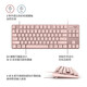 Logitech K835 Wired Mechanical Keyboard Set Office E-Sports-Desktop-Laptop 84 Taste Tragbare Tastatur K835 Mechanische Tastatur Pink