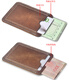Kangaroo Small Card Sac Vérite de cartes de carte en cuir véritable Clip Card de cartes de bus de portefeuille Bus de bobs