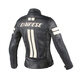 Dainese/Dennis Lola 5 Damen-Klassiker Retro Casual Lederjacke, Motorrad-Frauen-Reitkleidung, Motorrad-Lederjacke 724/Black-Moonlight White (Lola D1) 36