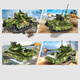 Lego Military Building Blocks 99a Main Battle Remote Control Tank Assembly Model Toy Boy Children's Birthday Gift Extra Large Main Battle Tank/Flaunch Cannonball Dynamics