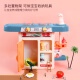 Bainshi children's toys mini kitchen play house toys boys and girls fun cooking birthday gifts B137 wood green
