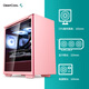 DEEPCOOL Rubik's Cube 110 magnetic computer case pink (water-cooled chassis/magnetic side panels, 3-second quick installation/built-in graphics card bracket)