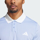 阿迪达斯 （adidas）男子网球服POLO衫短袖 法网同款POLO衫轻质快干面料 浅蓝 IW6227 M （175/96A）
