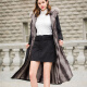 Lei Gongguan Parker Women's 2023 Winter New Fur Jacket Over-the-Knee Fox Fur Collar Removable Liner Brand Coat Black L