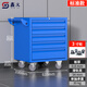 Huili's enhanced drawer-type tool cart tool box workshop tool cabinet repair trolley parts cabinet trolley blue 5 pumps