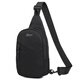 Xtep crossbody bag for men business casual commuting shoulder bag fashionable large capacity men's bag outdoor cycling breast bag black