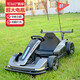 Aibei'ao children's kart drift parent-child double electric car can sit on four wheels for adults, men and women, babies and children over 10 years old, roasted ash 24V battery + elegant bass motor